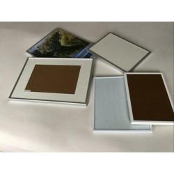 Aluminium fotolijsten 5 stuks zie afmeting