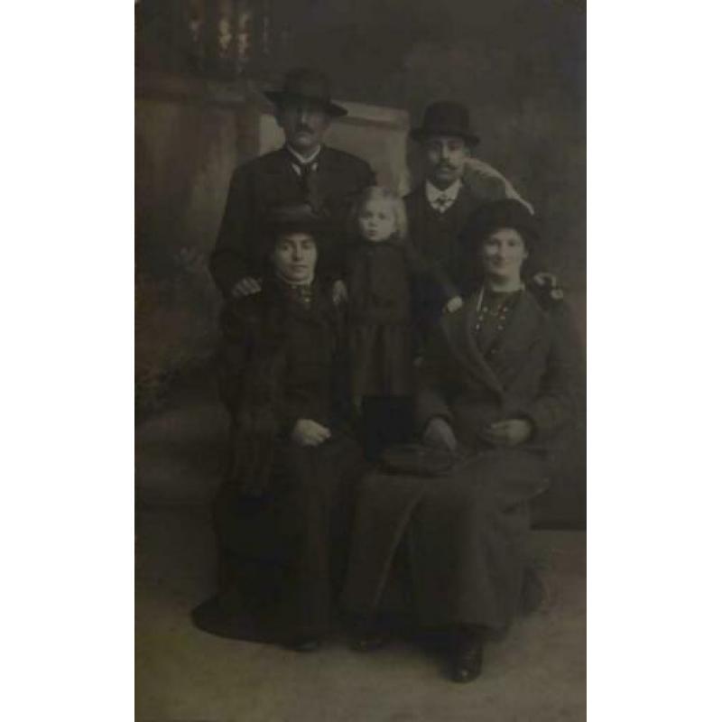 Antieke fotokaart - Bruiloft jaren 20.