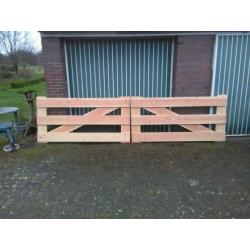 Nieuw Douglas landhek / weidehek 4 meter breed