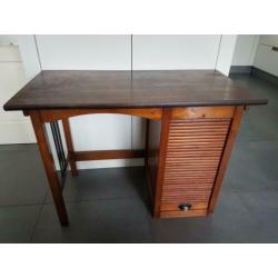 Klein Bureau Amsterdamse School Stijl Roldeur Art Deco