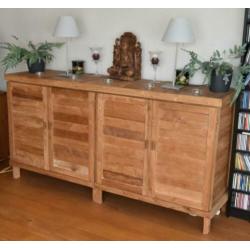 Mooi teakhouten dressoir kast