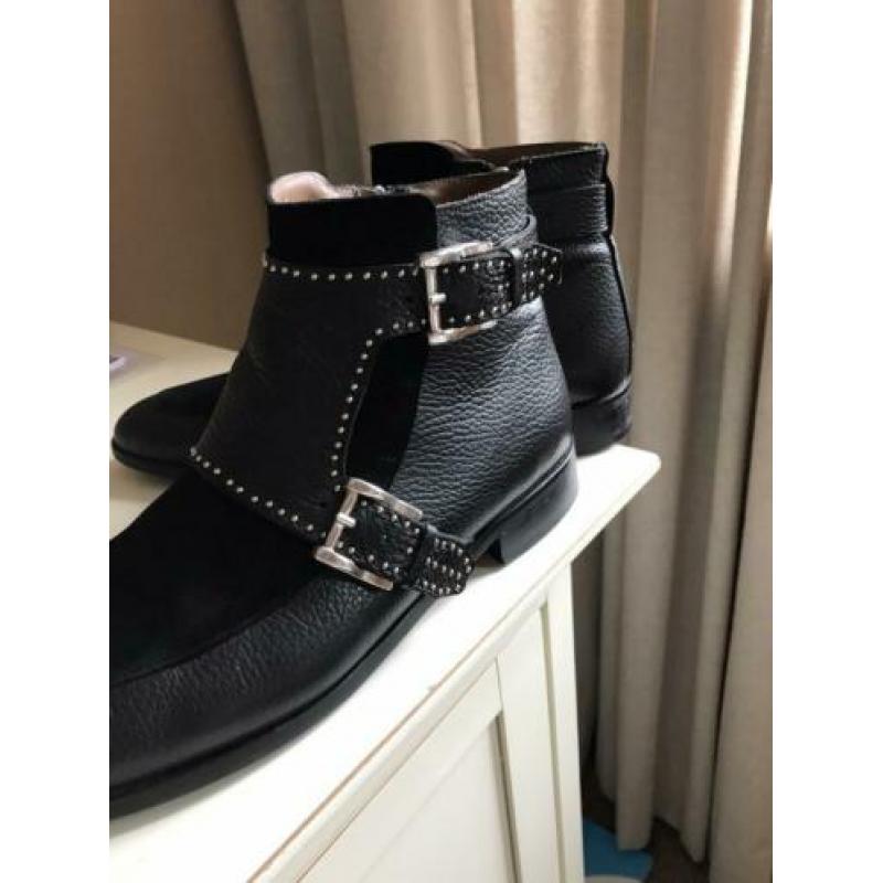 Bikerboots, enkellaarsjes, Pertini, maat 40, zo goed als nie