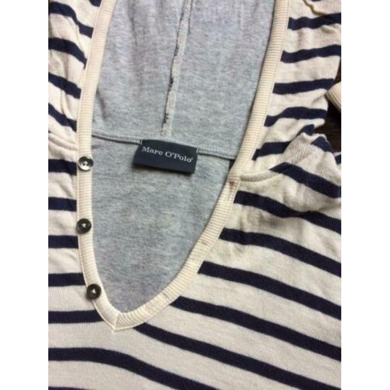 trui - hoodie - Marc O' Polo - maat M - blauw / écru Bretons