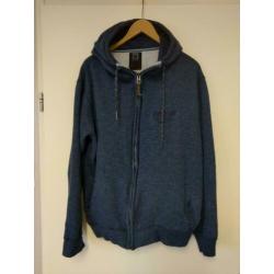 Cult Edition Vest met Capuchon Kleur Blauw Maat 2XL