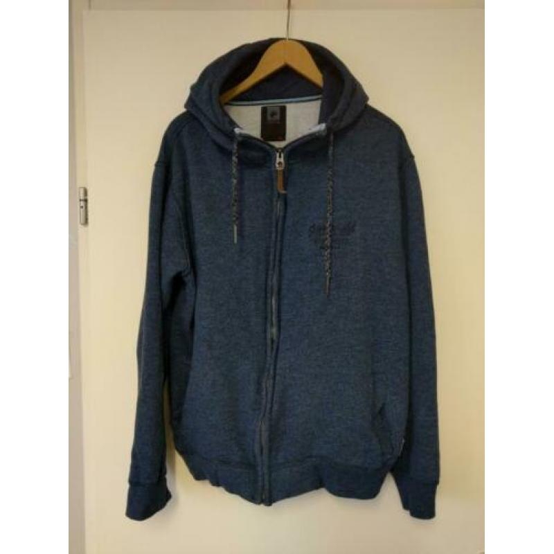 Cult Edition Vest met Capuchon Kleur Blauw Maat 2XL
