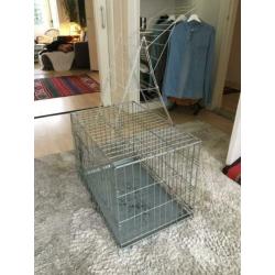 Reis Honden bench inklapbaar met handvat 76x48x55 2 deurs
