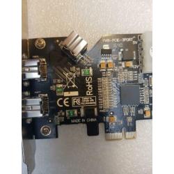 Firewire pci-e kaart 800. past oa op saffire pro40