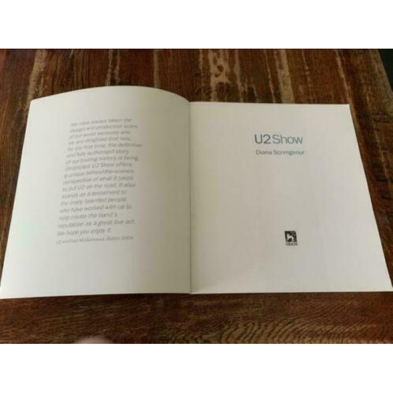 U2 boek show Diana scrimgeour