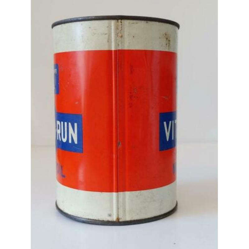 Oud blik Vitorun motoroil olieblik motorolie reclame