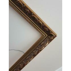 Ontzettend mooie barok lijst maat 66 x 46 zie foto's