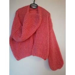 Bernadette vest handgebreid (kiro by Kim look) oversized