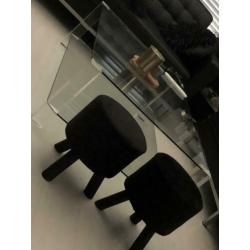 Glazen salontafel