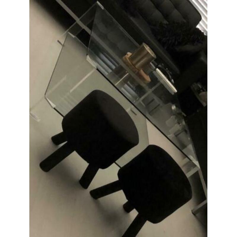 Glazen salontafel