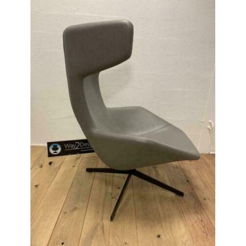 2x Moroso Take A Line For A Walk / grijs Leder