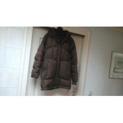 Tenson: z.g.a.n. dames winterjas maat: 42 kleur: donkerbruin
