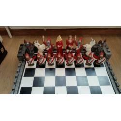 Keramische groot schaak bord hand make figuren 50x50