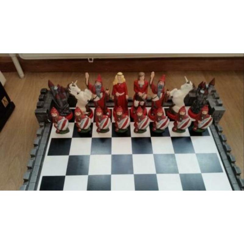 Keramische groot schaak bord hand make figuren 50x50