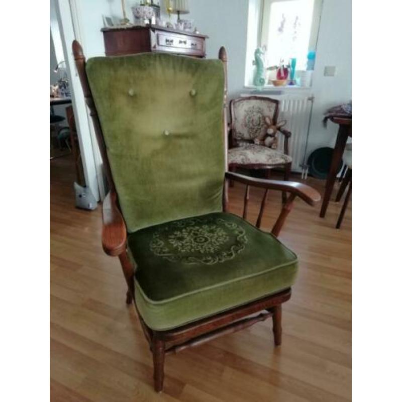 Heerlijk zittende vintage fauteuil in goede staat