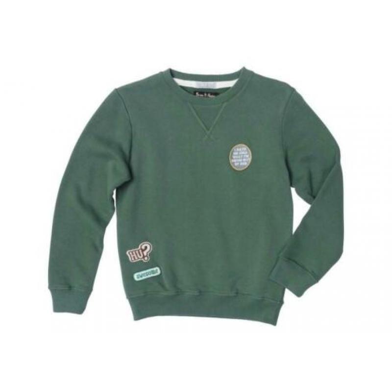 Brian & Nephew sweater groen (Lenny) maat 16/s: 170/176