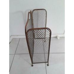 Antiek haardscherm messing