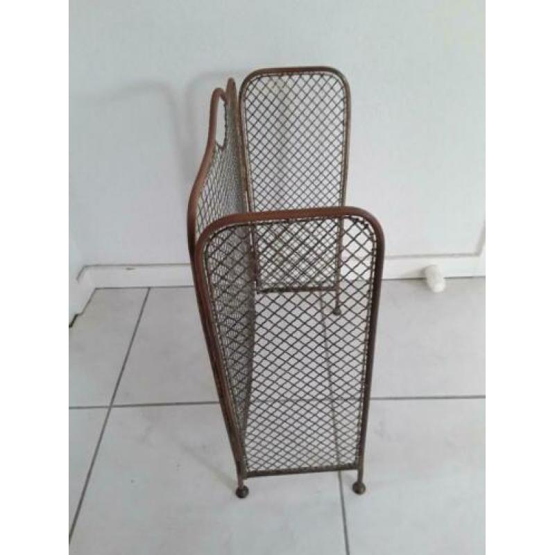 Antiek haardscherm messing