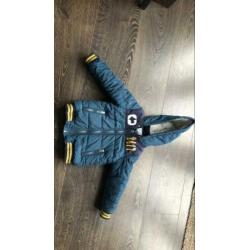 Winterjas, fleece gevoerd. Maat 110