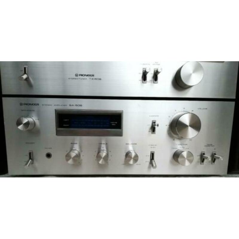 Pioneer SA-508 & TX-608 vintage Hifi set incl. luidsprekers