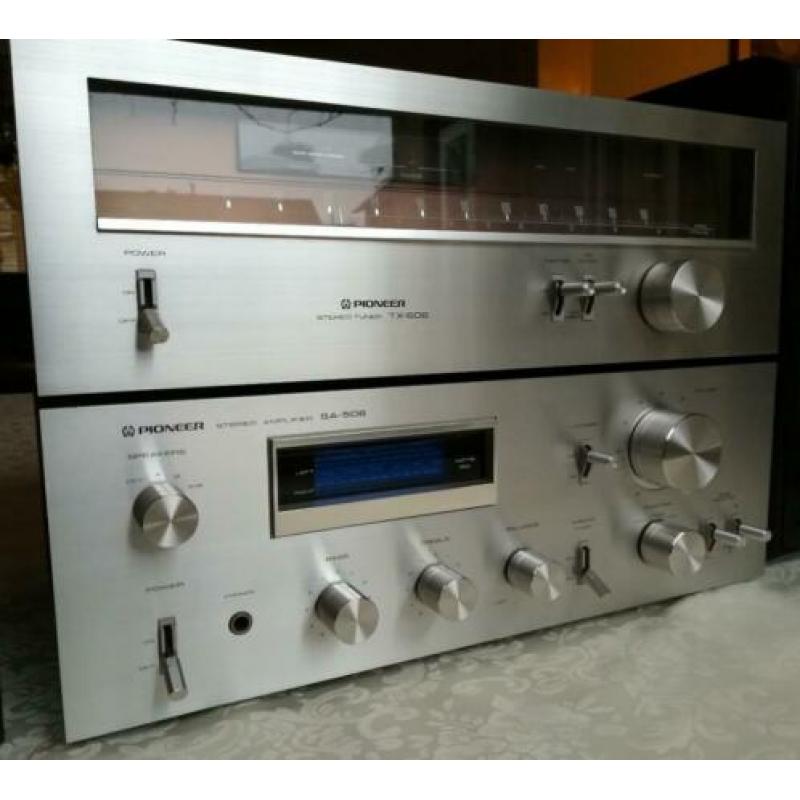 Pioneer SA-508 & TX-608 vintage Hifi set incl. luidsprekers