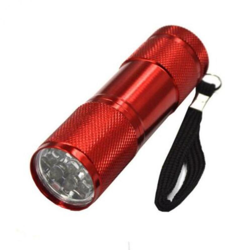 Ultraviolet (UV) LED Zaklamp, 12 UV LEDs