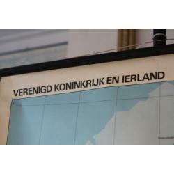 Landkaart Groot-Brittannië en Ierland