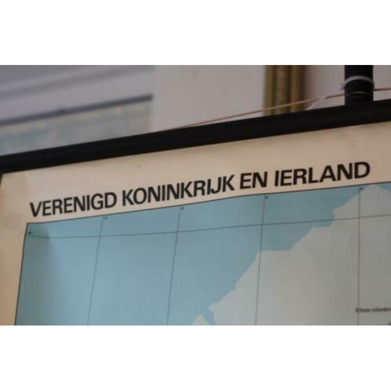 Landkaart Groot-Brittannië en Ierland