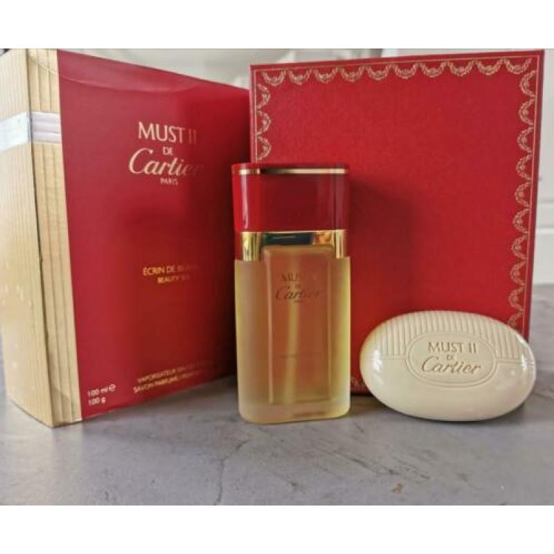 Vintage Cartier Must II 100 ml eau de toilette en zeep