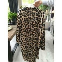 Tijgerprint blouse nieuw 38