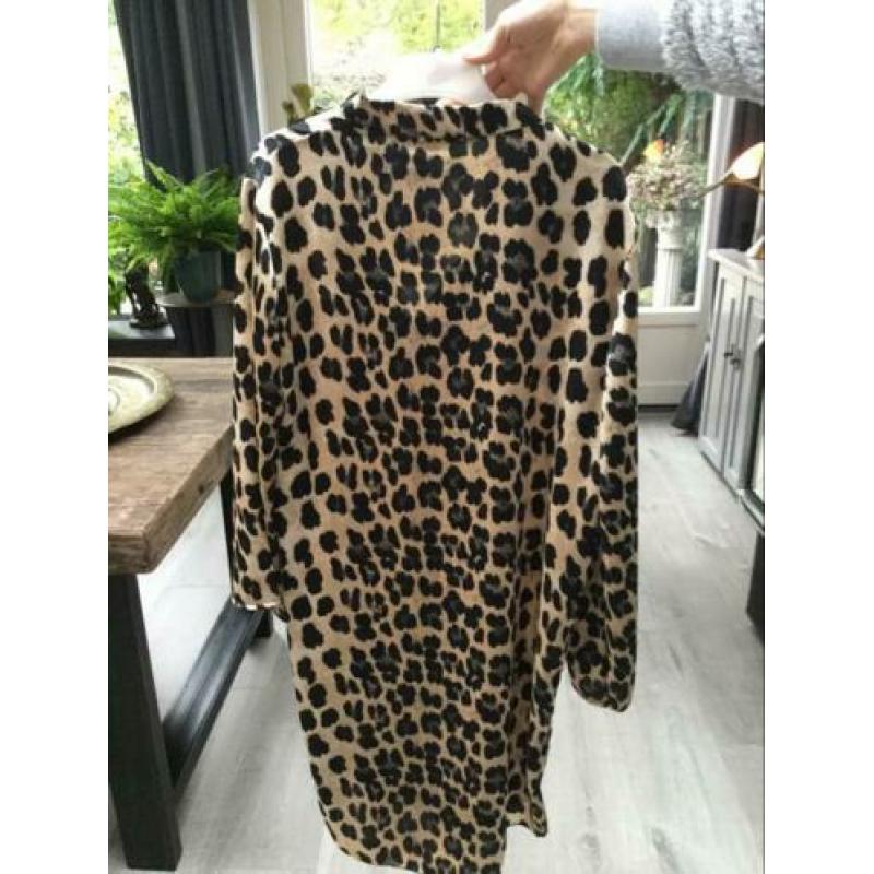 Tijgerprint blouse nieuw 38