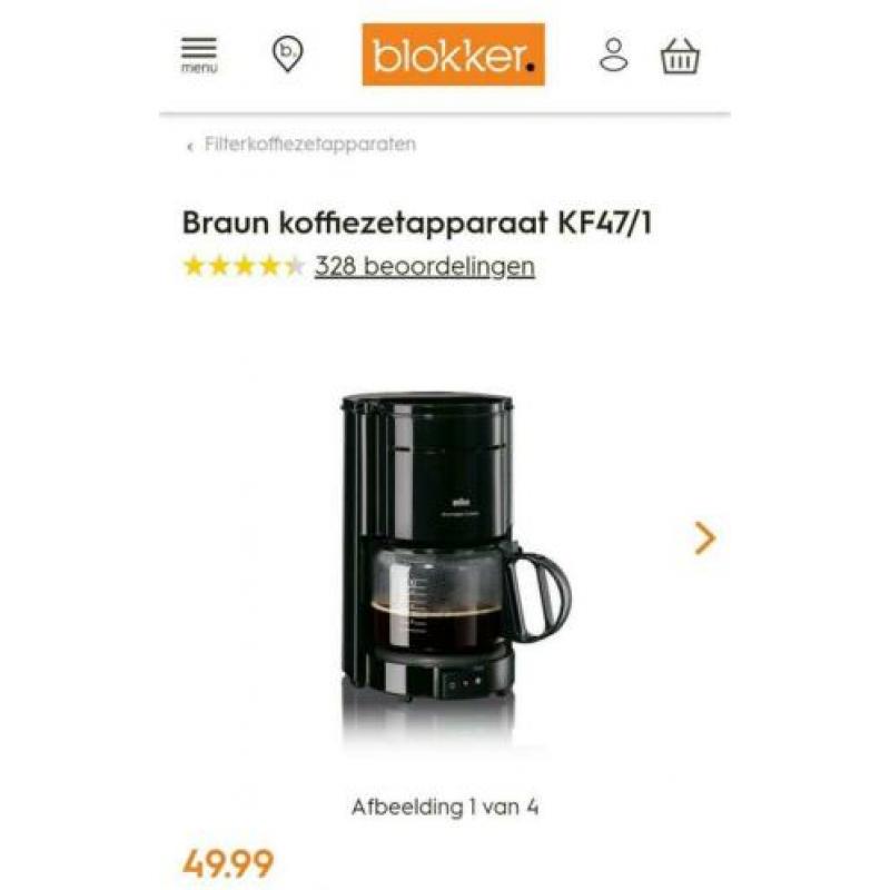 Braun koffiezetapparaat