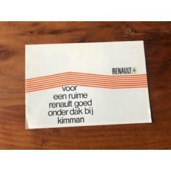 Renault brochure jaren 60/70