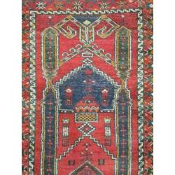 Handgeknoopt Afghaans nomaden tapijt wol tempel 85x126cm