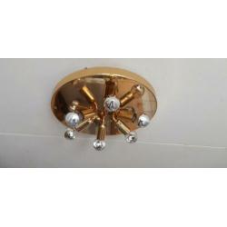 Vintage cosack leuchten sputnik messing plafondlamp