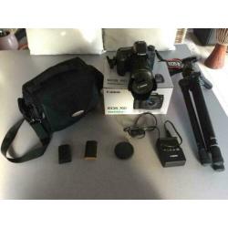 canon 70 d met 18-135mm lens en toebehoren