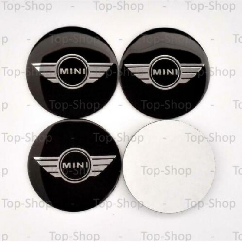 Mini Cooper 56mm Naafstickers Voor Naafdoppen Of Naafkappen