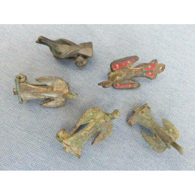 Romeinse rijk – vogel fibulae ca. 2000 jaar oude bodemvondst