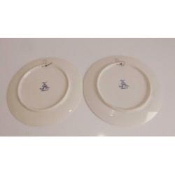 Wandborden, sierborden, Delfts blauw, Schwabap, Ironstone