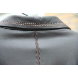Dames winterjas | bruin leder | maat 40 / 42