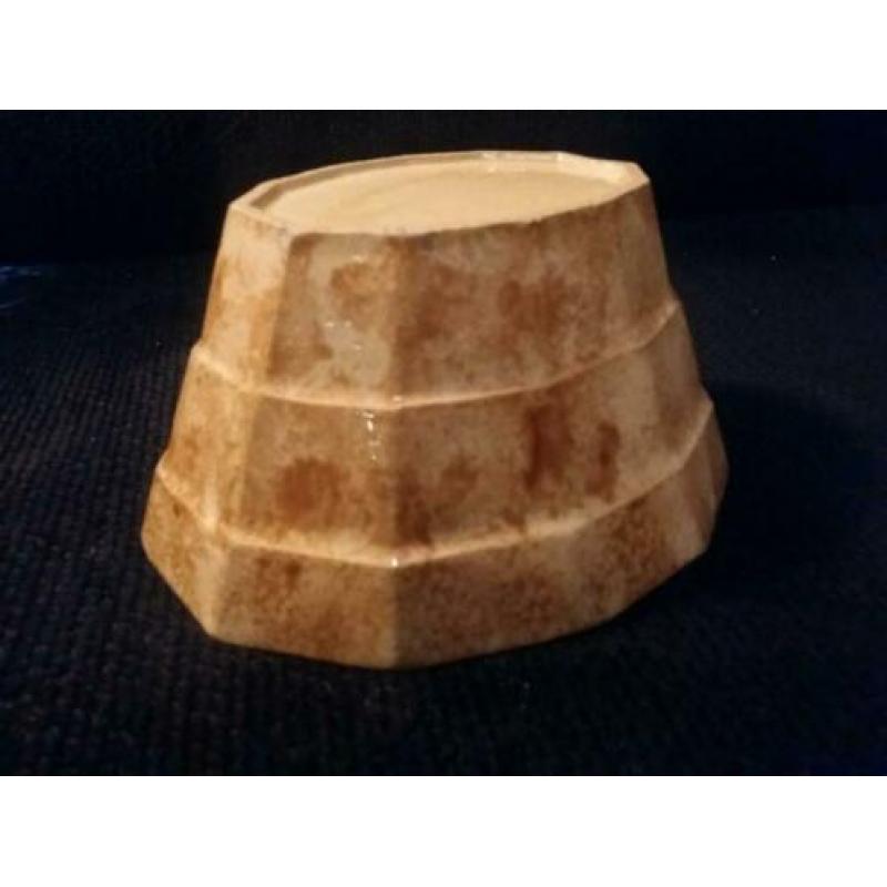 vintage puddingvorm van keramiek