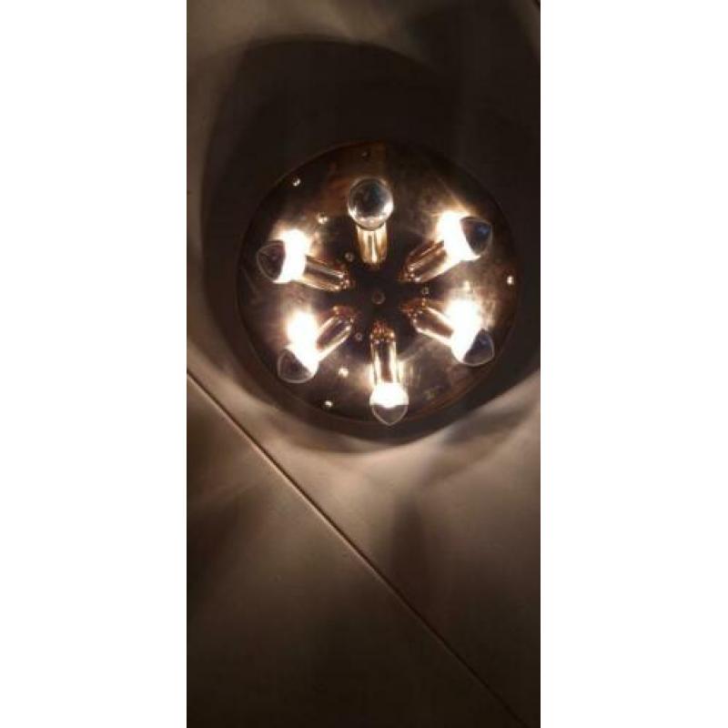 Vintage cosack leuchten sputnik messing plafondlamp