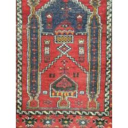 Handgeknoopt Afghaans nomaden tapijt wol tempel 85x126cm