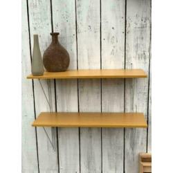 2 x dubbele wandplank draadstaal ophangsysteem