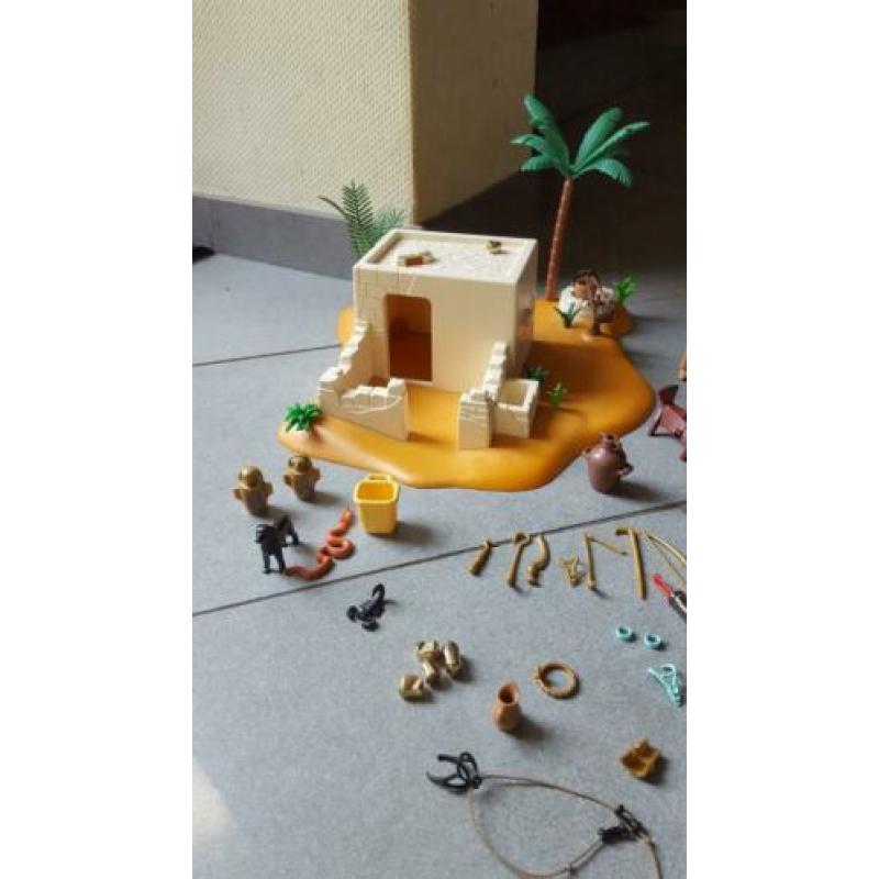 Nieuwe grote playmobil egyptische schuilplaats van de rovers