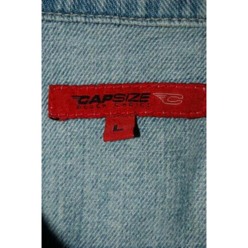 NIEUW CAPSIZE jeans jack, spijkerjas, jas, blauw, Mt. L