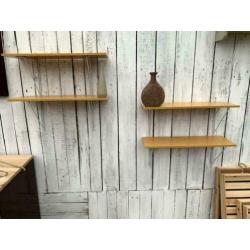 2 x dubbele wandplank draadstaal ophangsysteem